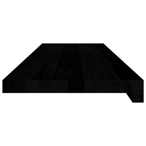 STOPNIE SCHODOWE 4 SZT. BRĄZOWE 90X30X2CM LITE DREWNO DĘBOWE