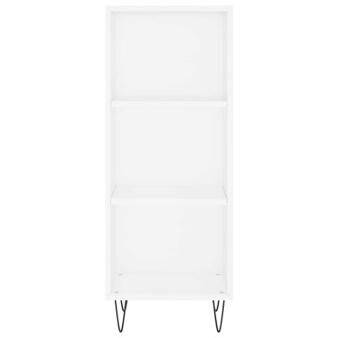 VidaXL Wysoka szafka, biała, 34,5x34x180 cm, materiał drewnopochodny