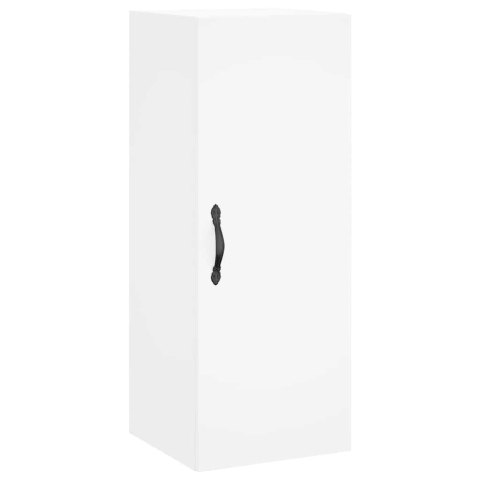 VidaXL Wysoka szafka, biała, 34,5x34x180 cm, materiał drewnopochodny