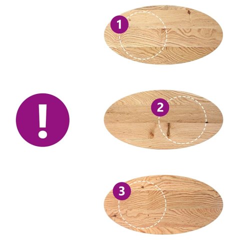 VidaXL Blat do stołu, 100x50x2 cm, lite drewno dębowe, owalny