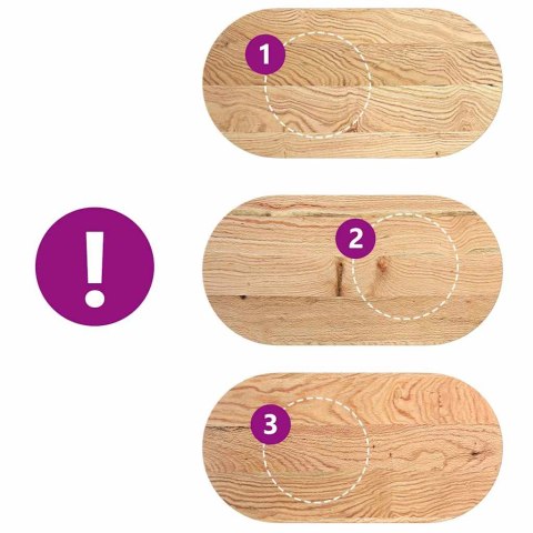 VidaXL Blat do stołu, 100x50x2 cm, lite drewno dębowe, owalny