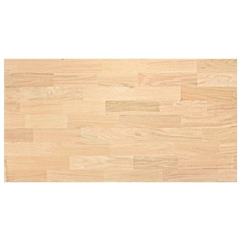 VidaXL Blat kuchenny, 120x63,5x4 cm, prostokątny, lite drewno dębowe