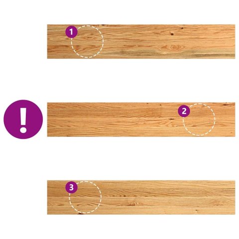 VidaXL Parapety 2 szt., jasnobrązowy, 110x20x2 cm, lite drewno dębowe