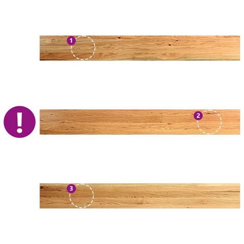 VidaXL Parapety 2 szt., jasnobrązowy, 160x20x2 cm, lite drewno dębowe