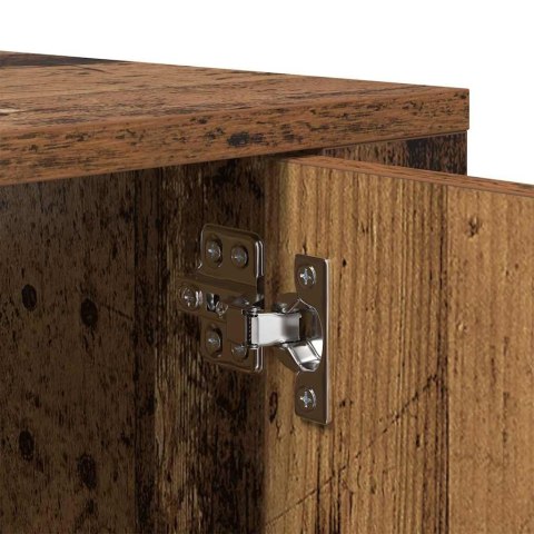 VidaXL Szafka na telewizor montowana na ścianie Stare drewno