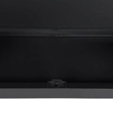 VidaXL Szafka ogrodowa, szaro-czarna, 65x37x165 cm, PP
