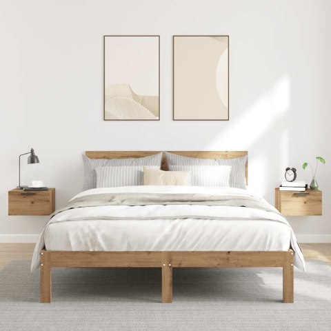 VidaXL Wiszące szafki nocne, 2 szt., dąb artisan, 34x30x20 cm