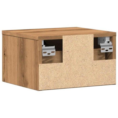 VidaXL Wiszące szafki nocne, 2 szt., dąb artisan, 34x30x20 cm