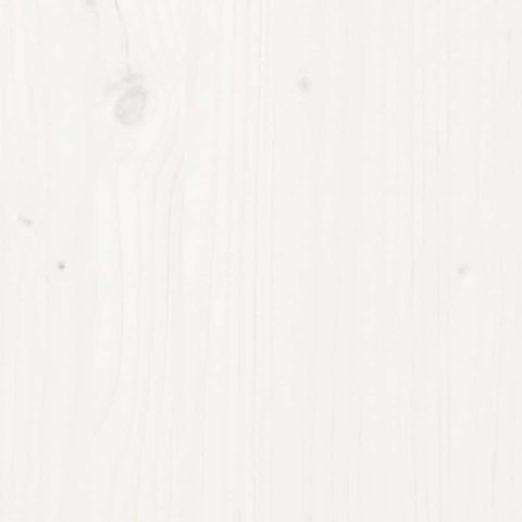 VidaXL 7-cz. zestaw mebli barowych do ogrodu, biały, drewno sosnowe