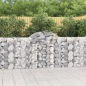 KOSZE GABIONOWE 5 SZT 200X30X100/120CM GALWANIZOWANE ŻELAZO