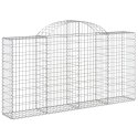 KOSZE GABIONOWE 5 SZT 200X30X100/120CM GALWANIZOWANE ŻELAZO