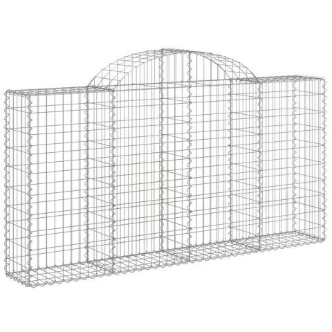 KOSZE GABIONOWE 6 SZT 200X30X100/120CM GALWANIZOWANE ŻELAZO