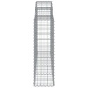 KOSZE GABIONOWE 6 SZT 200X30X100/120CM GALWANIZOWANE ŻELAZO