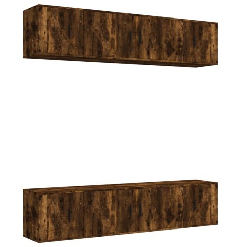 VidaXL Zestaw 6 szafek telewizyjnych, przydymiony dąb