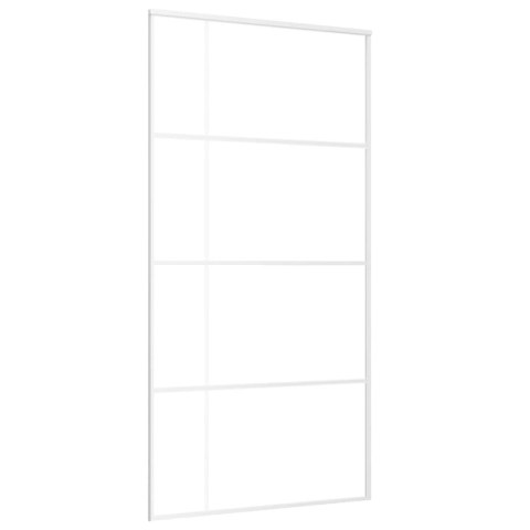 DRZWI PRZESUWNE SZKŁO ESG I ALUMINIUM 102,5X205CM BIAŁE
