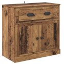 VidaXL Highboard z szufladą Stare drewno 70 x 35,5 x 67,5 cm