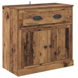 VidaXL Highboard z szufladą Stare drewno 70 x 35,5 x 67,5 cm