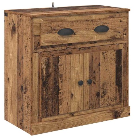 VidaXL Highboard z szufladą Stare drewno 70 x 35,5 x 67,5 cm