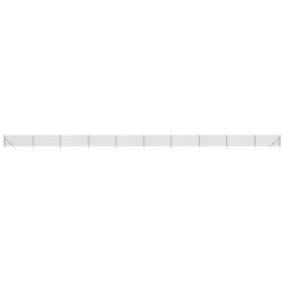 VidaXL Ogrodzenie z siatki, z kotwami, antracytowe, 1,1x25 m