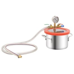 VidaXL Pompa próżniowa ze stali nierdzewnej, 3,7 L