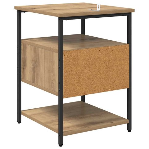 VidaXL Szafka Nocna z szufladą 2 pcs Dąb rzemieślniczy 40 x 42 x 56 cm