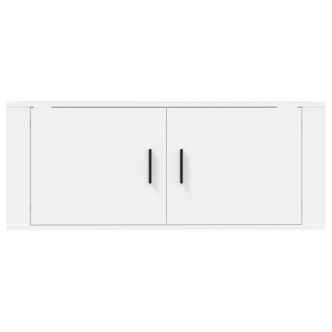 VidaXL Wisząca szafka telewizyjna, biała, 100x34,5x40 cm