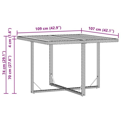 VidaXL Stół Ogrodowy