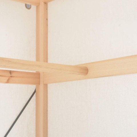 VidaXL Szafa, biała, 79 x 40 x 170 cm, materiałowa