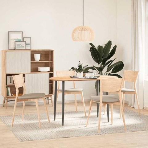 VidaXL Blat do stołu, 120x60x2 cm, lite drewno dębowe, owalny