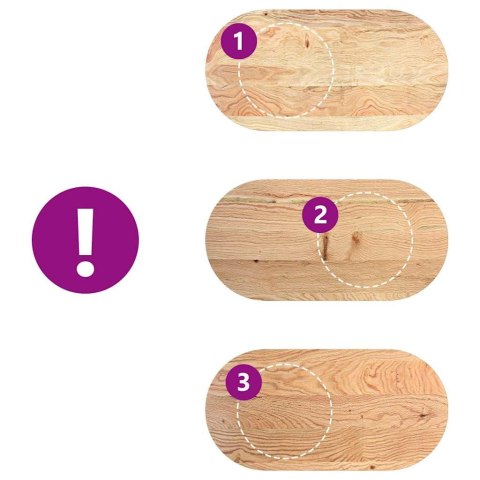 VidaXL Blat do stołu, 120x60x2 cm, lite drewno dębowe, owalny