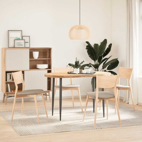 VidaXL Blat do stołu, 120x60x4 cm, lite drewno dębowe, owalny