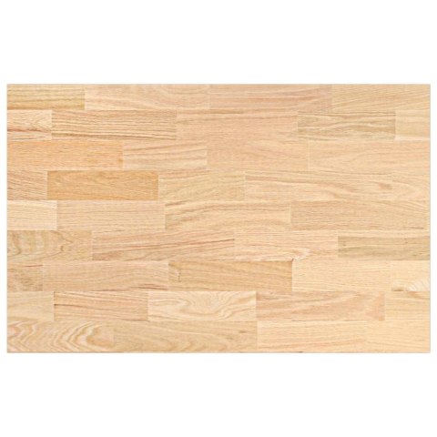 VidaXL Blat kuchenny, 100x63,5x4 cm, prostokątny, lite drewno dębowe