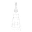 VidaXL Choinka LED na maszcie flagowym 550 LED Ciepła biel 300 cm