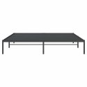 VidaXL Metalowa rama łóżka, czarna, 200x200 cm