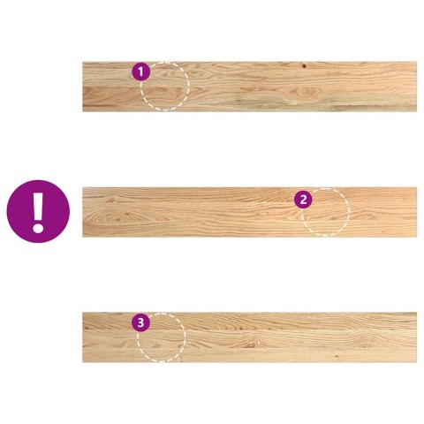 VidaXL Parapety 2 szt., surowe, 100x15x2 cm, lite drewno dębowe