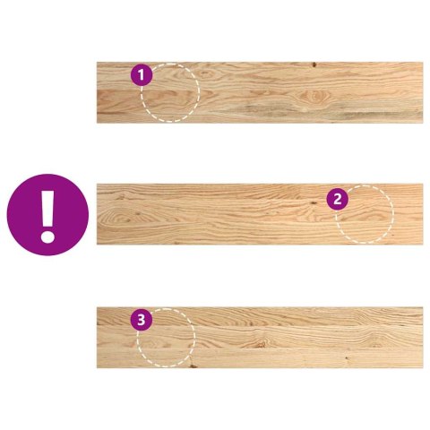 VidaXL Parapety 2 szt., surowe, 80x15x2 cm, lite drewno dębowe