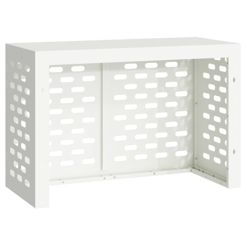 VidaXL Pokrywa do klimatyzatora Biały 90 x 40 x 60 cm Stal