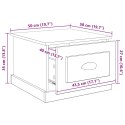 VidaXL Stolik kawowy z szufladą Stare drewno 50 x 50 x 35 cm