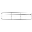 BRAMA DO ZAGRODY 5 PRĘTÓW STAL (150-400)X90CM SREBRNA