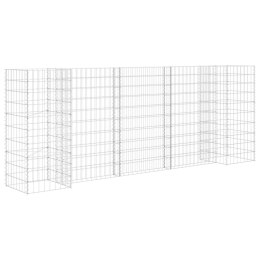 DONICA GABIONOWA W KSZTAŁCIE H DRUT STALOWY 260X40X100CM