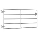 FURTKA DO ZAGRODY 5 PRĘTÓW STAL (95-170)X90CM SREBRNA