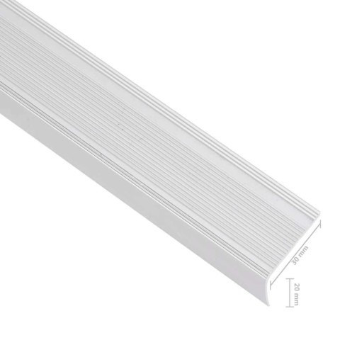 LISTWY SCHODOWE W KSZTAŁCIE LITERY L 15 SZT. ALUMINIUM 90CM