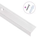 LISTWY SCHODOWE W KSZTAŁCIE LITERY L 15 SZT. ALUMINIUM 90CM