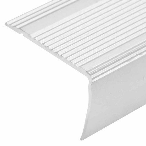 LISTWY SCHODOWE W KSZTAŁCIE LITERY L 15 SZT. ALUMINIUM 90CM
