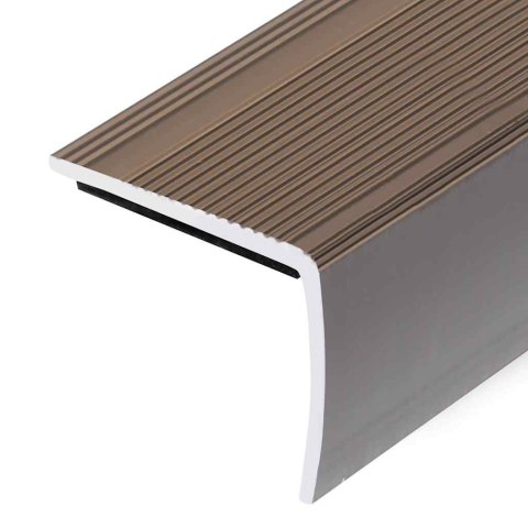 LISTWY SCHODOWE W KSZTAŁCIE LITERY L 15 SZT. ALUMINIUM 90CM