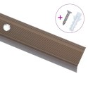 LISTWY SCHODOWE W KSZTAŁCIE LITERY L 15 SZT. ALUMINIUM 90CM