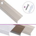 LISTWY SCHODOWE W KSZTAŁCIE LITERY L 5 SZT. ALUMINIUM 90CM