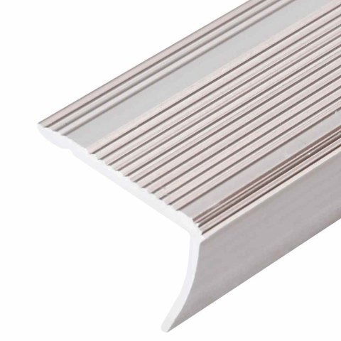 LISTWY SCHODOWE W KSZTAŁCIE LITERY L 5 SZT. ALUMINIUM 90CM