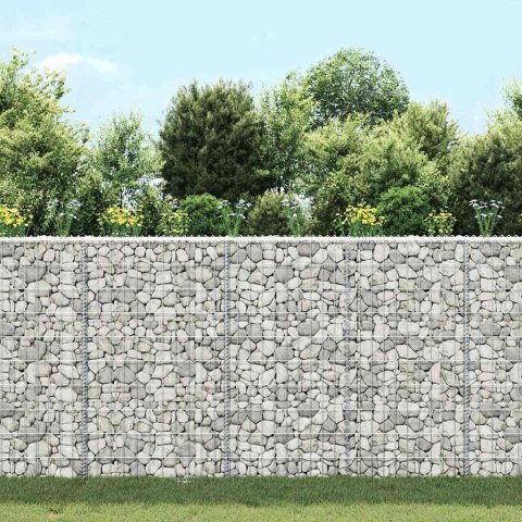 PODNIESIONA RABATA GABIONOWA TRAPEZOWA STAL 100X20X100CM