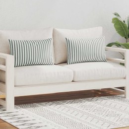 PODUSZKI NA ZEWNĄTRZ 2 SZT. W PASKI 60X40CM SZARE